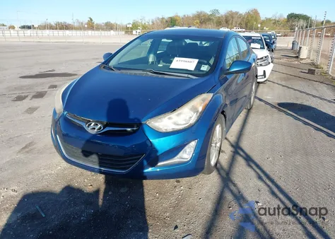 2014 Hyundai Elantra Se из США, поврежденный, VIN KMHDH4AE0EU127791